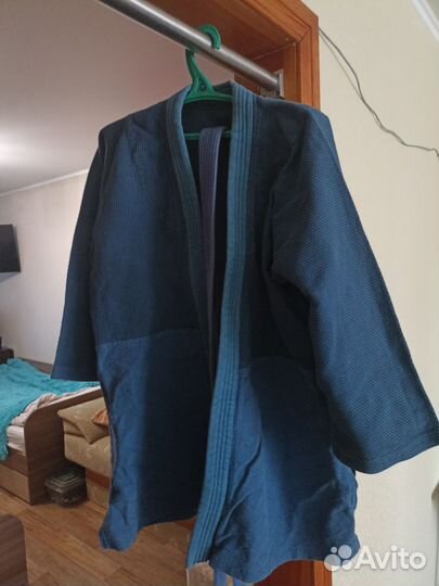Кимоно синее
