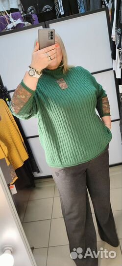 Джемпер женский хлопок 50/56 Корея