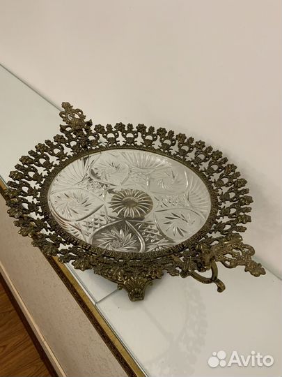 Фруктовница бронзовая