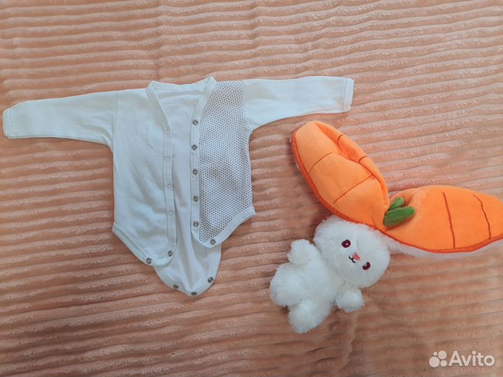 Боди для новорожденных 50 56 с длинным рукавом