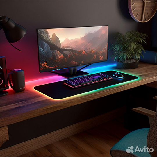 Коврик для мыши с RGB подсветкой 300х800