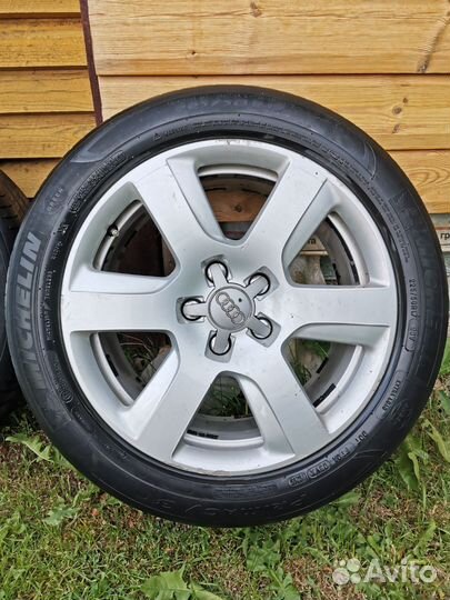 Литые диски r17 5x112 с резиной бу