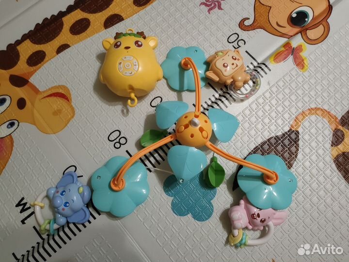 Мобиль с проектором мелодиями ночником