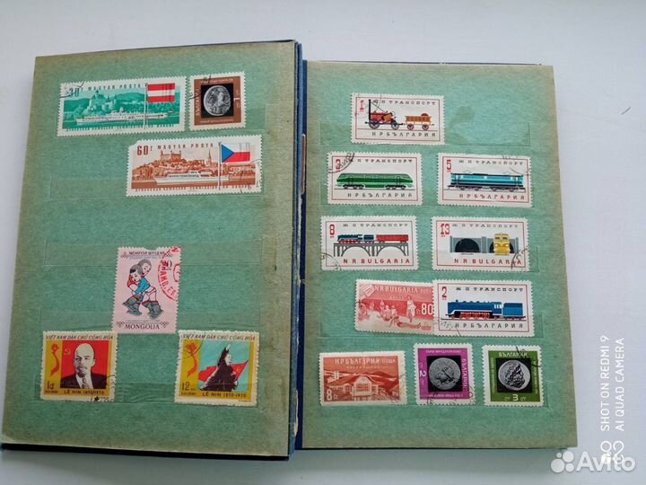 Марки коллекционные с альбомом