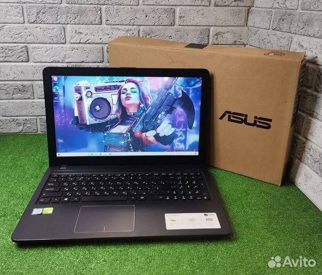 Мощный ноутбук Asus i3 7го/Nvidia mx 110 2Гб