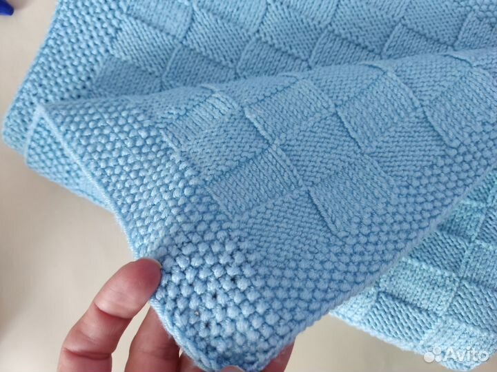 Плед детский вязаный ручная работа