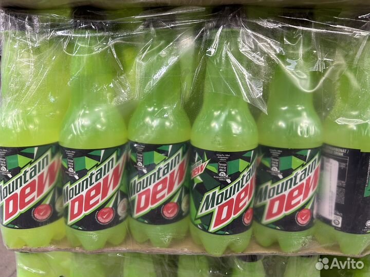 Банки Mountain Dew полные