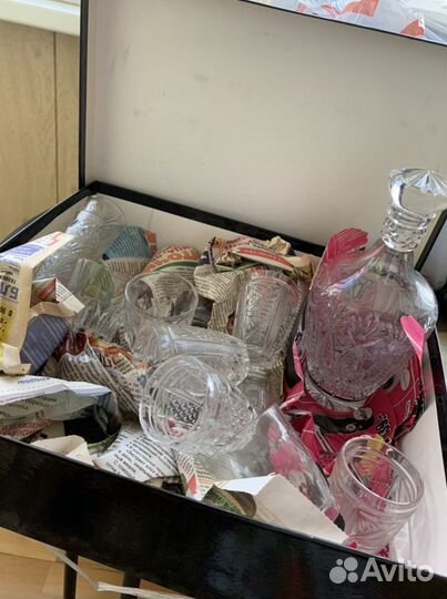 Хрустальные Графин и стаканы