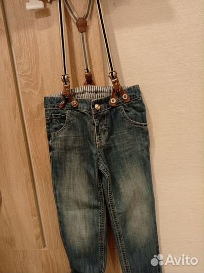 Джинсы детские стиляги 92-98 на подтяжкаж