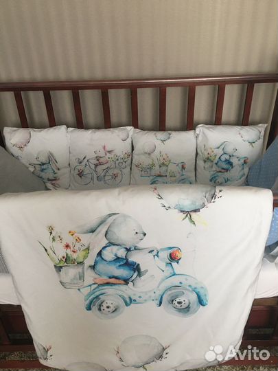 Бортики в детскую кроватку