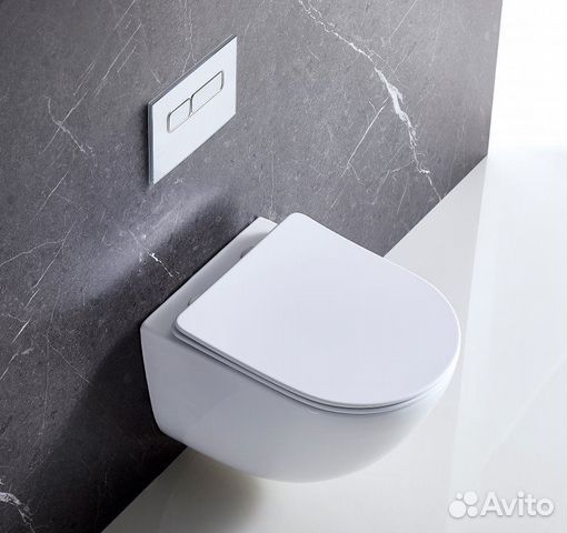 Инсталляция Grohe и подвесной безободковый унитаз