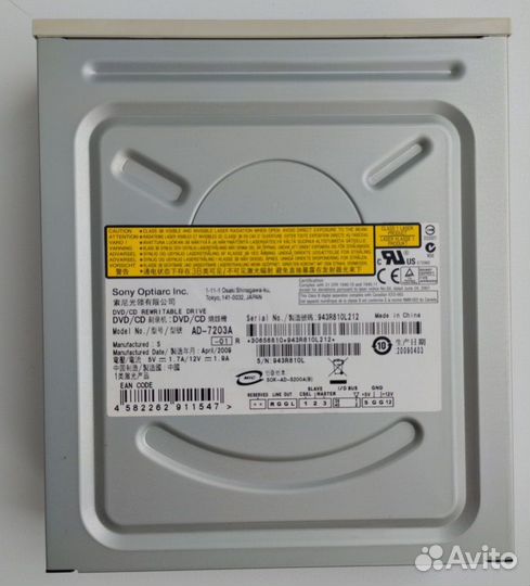 DVD RW привод Sony Optiarc IDE