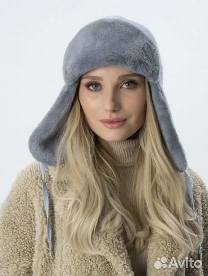 Шапка ушанка женская