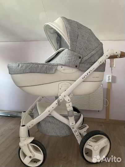 Коляска riko bruno 2 в 1 + автолюлька