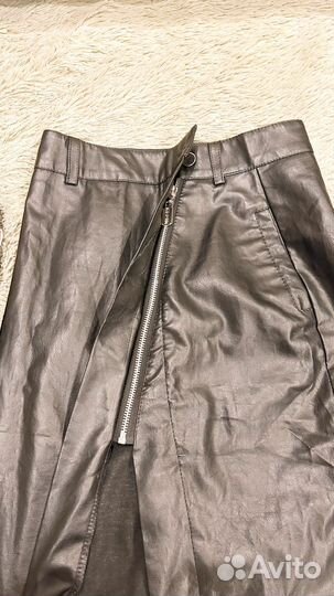 Юбка карандаш из экокожи