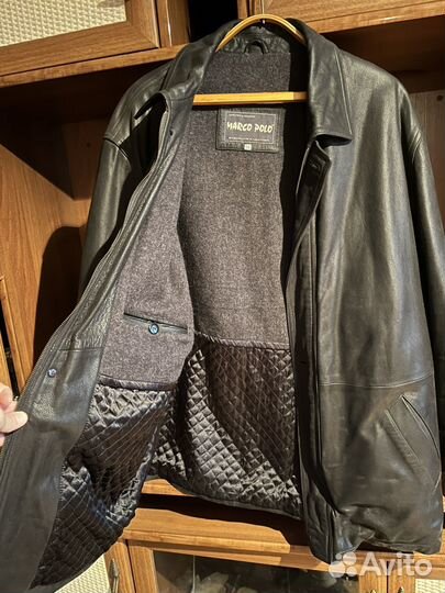 Кожаная куртка утепленная