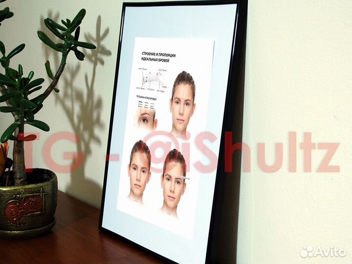 Плакаты для перманентного макияжа, косметологии