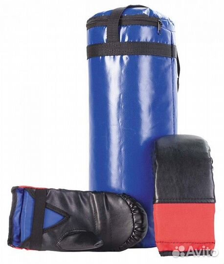 Мешок боксерский + перчатки SM-110 6 кг Синий