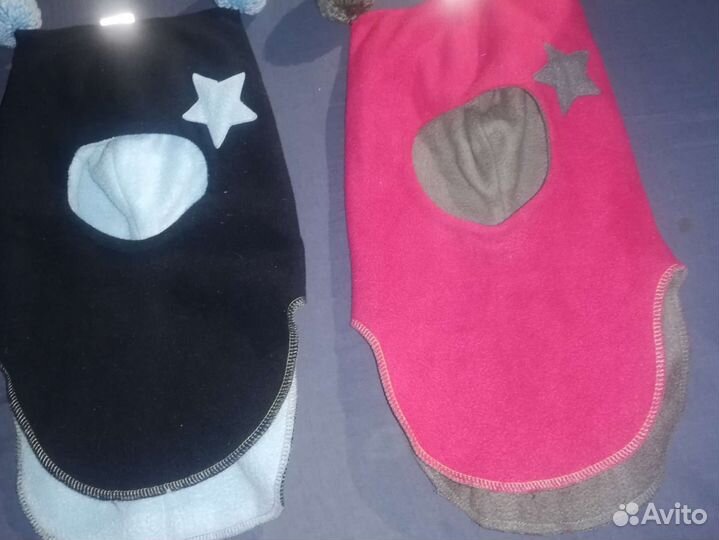 Шлем детский зимний, валенки котофей