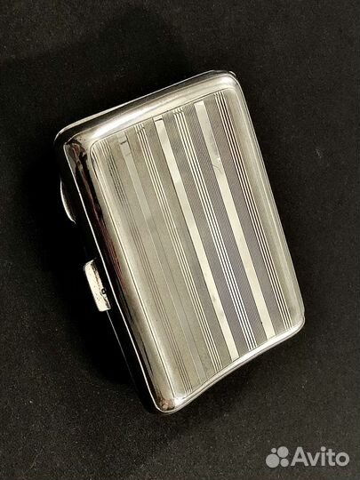 Портсигар антикварный серебряный 1921 год