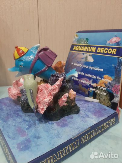 Грот для аквариума с распылителем, декор