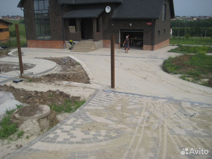 Укладка тротуарной плитки