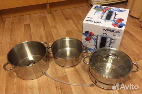 Соковарка 6л или 8л нержавейка Webber