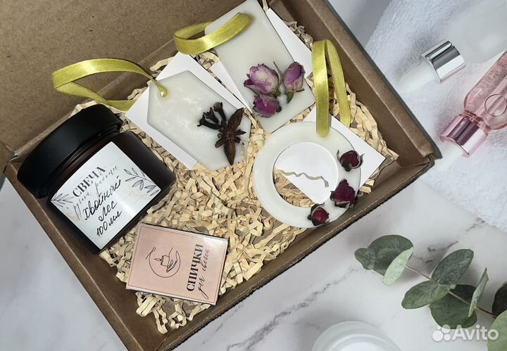 Подарочный набор с саше ручной работы