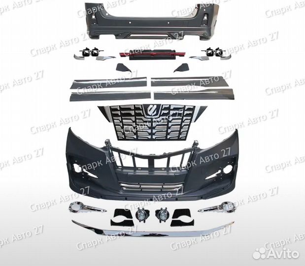 Бампера с обвесом Modellista Alphard H20 2008-2015