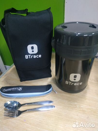 Термос пищевой btrace 905-1500мл на рыбалку