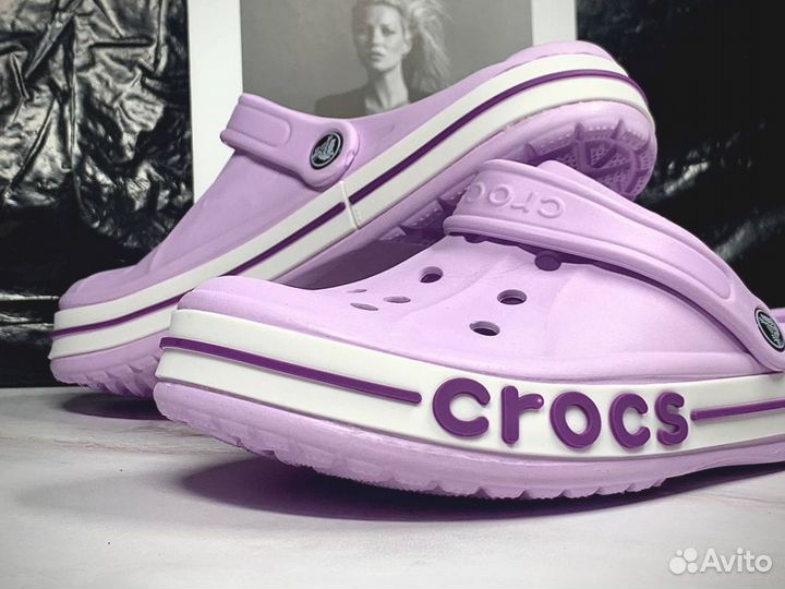 Crocs сабо женские фиолетовые