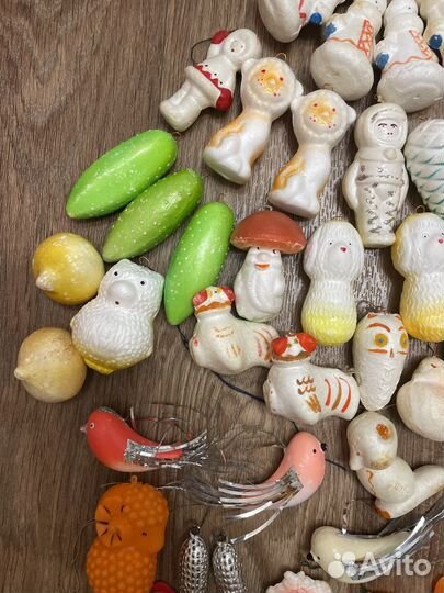 Елочные игрушки СССР пенопласт