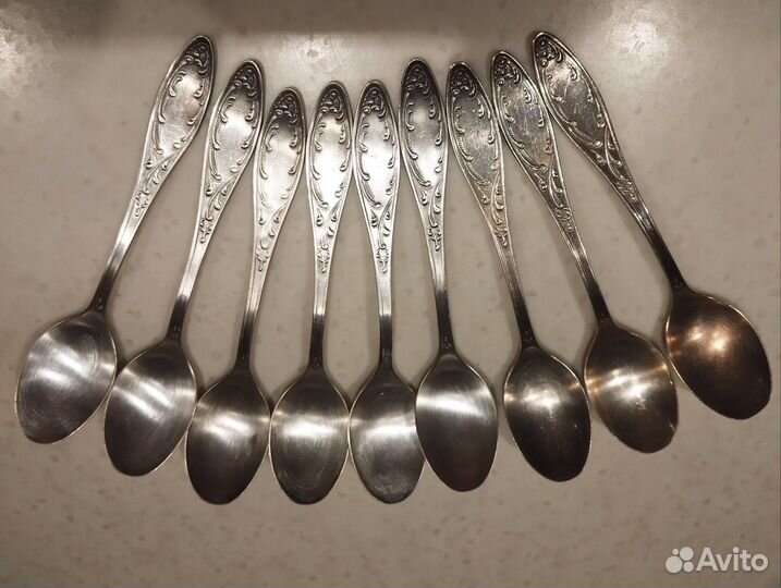 Мельхиоровые ложки СССР 15 шт