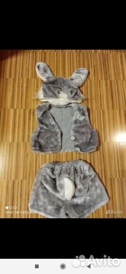 Новогодний костюм для мальчика зайчика