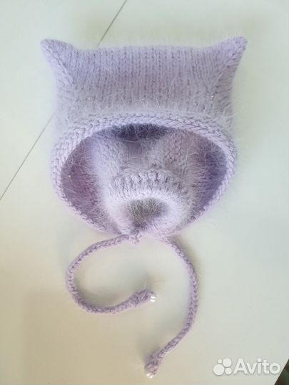 Чепчик с ушками для малышки
