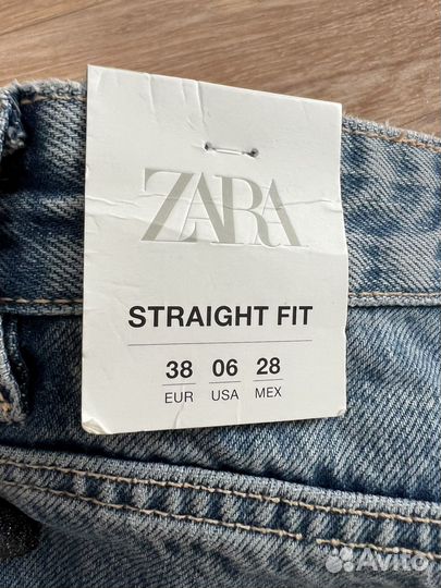 Джинсы zara женские новые 44