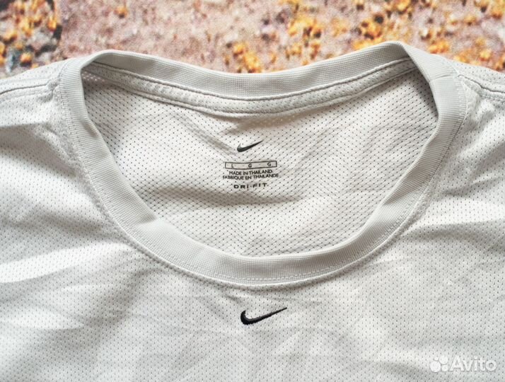 Vintage 00s Nike L Майка Center Swoosh джерси Y2K