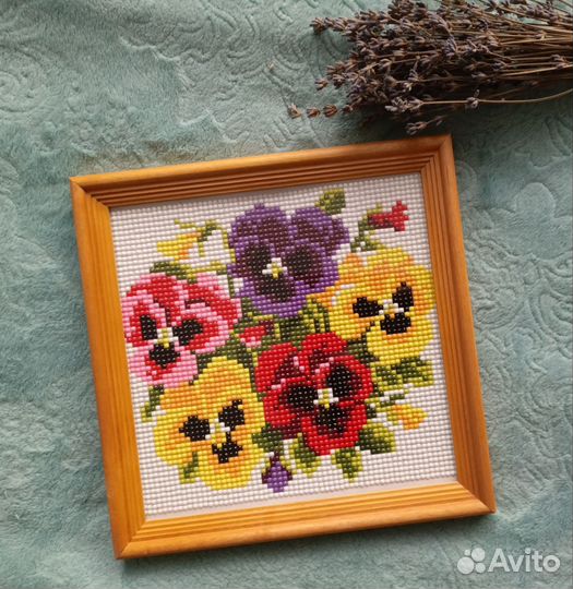 Алмазная мозаика в рамке 21 на 21