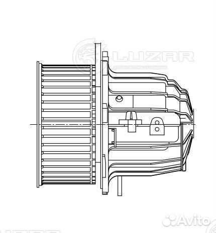 Мотор печки Audi A4 B8 рестайлинг