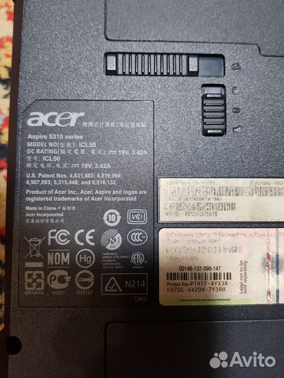 Ноутбук acer aspire 5315