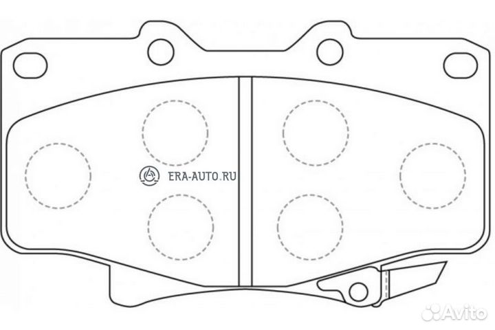 SB nagamochi BP21242 Колодки тормозные передние (toyota land cruiser 87-97) BP21242