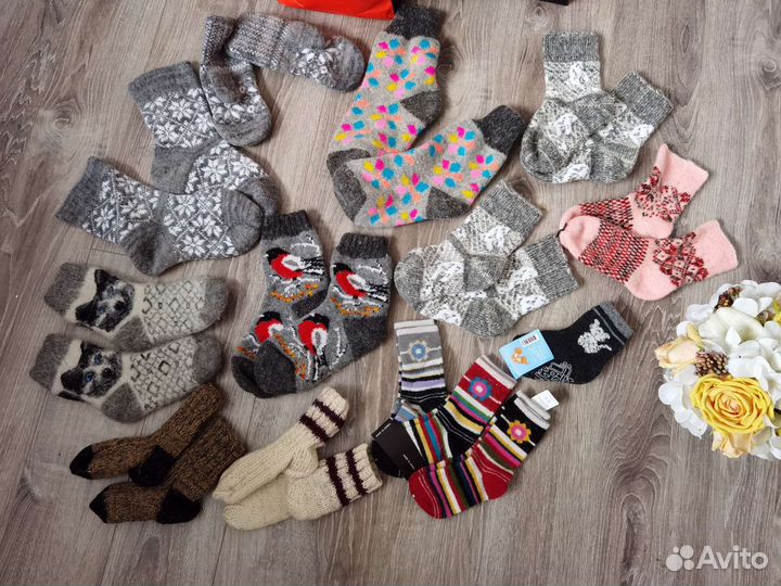 Варежки новые вязаные