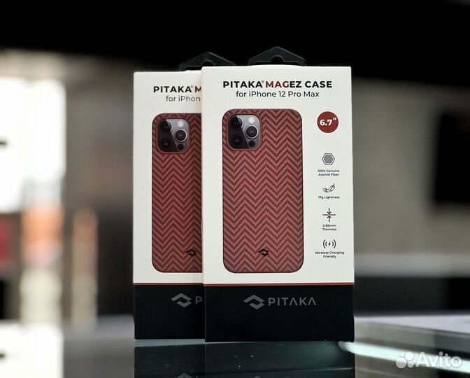 Чехол Pitaka iPhone 12 Pro Max Red/Orangre Новый