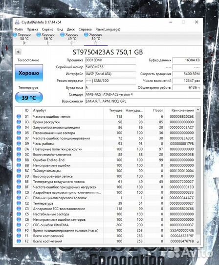 Внешний жесткий диск Seagate 750 GB (usb 3.0)