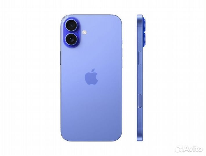 Смартфон Apple iPhone 16 128 GB, Dual SIM (nano SIM), Ultramarine