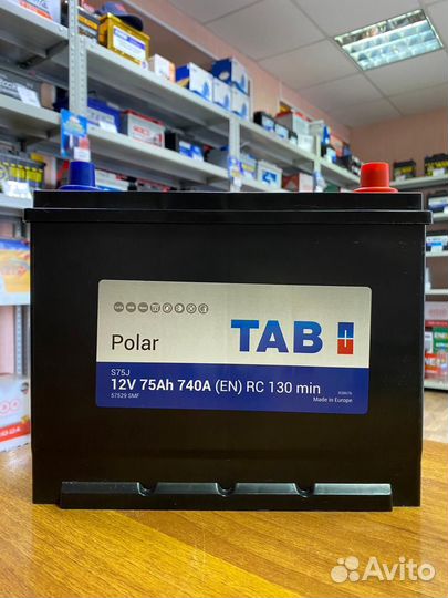 Аккумулятор 75 Ач Tab на Toyota Lexus Mazda Kia
