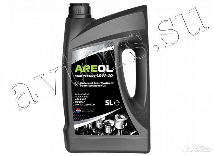 Масло моторное Areol 10W40 5 4 1 литр Нидерланды