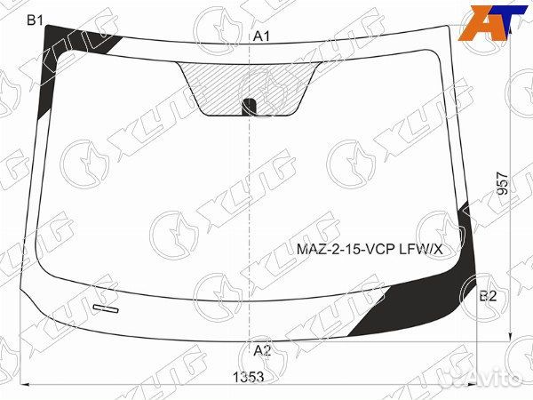 Стекло лобовое mazda demio