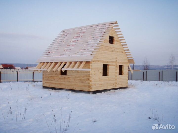 Строим дома бани из бруса