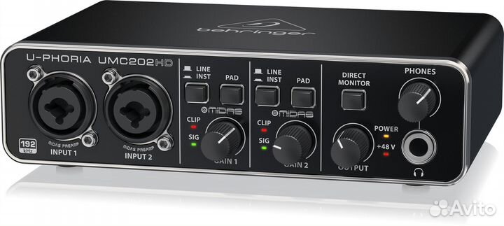 Аудиоинтерфейс Behringer UMC202HD
